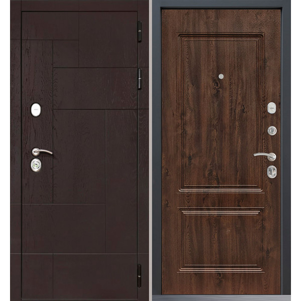 Входная дверь Command Doors Grafica 61 Темный дуб