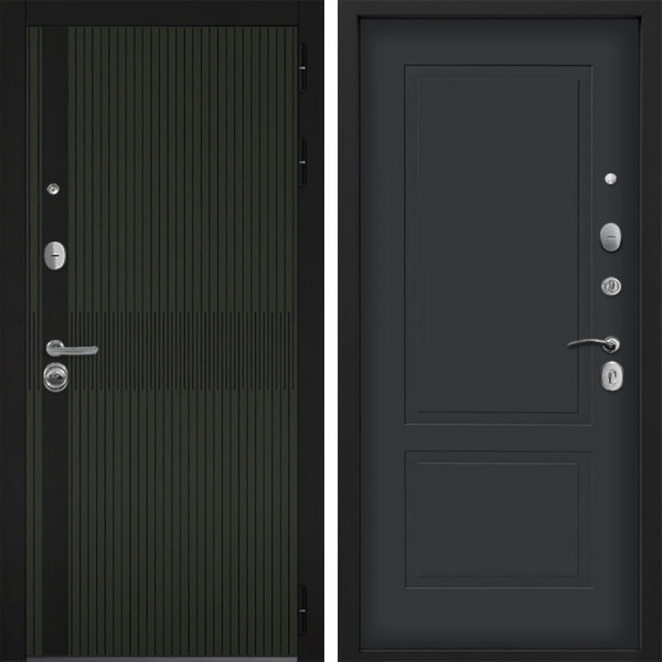 Входная дверь Command doors matrix oliva 05 Графит Серый