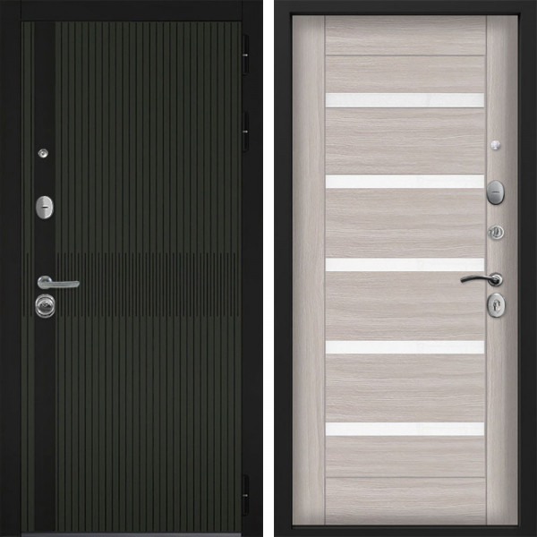Входная дверь Command doors matrix oliva 18SP Белая Лиственница