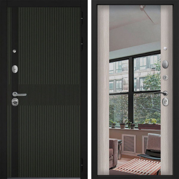 Входная дверь Command doors matrix oliva 3Z Белая Лиственница