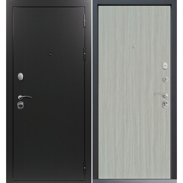 Входная дверь Command Doors Патриот графит 00 Белая лиственница