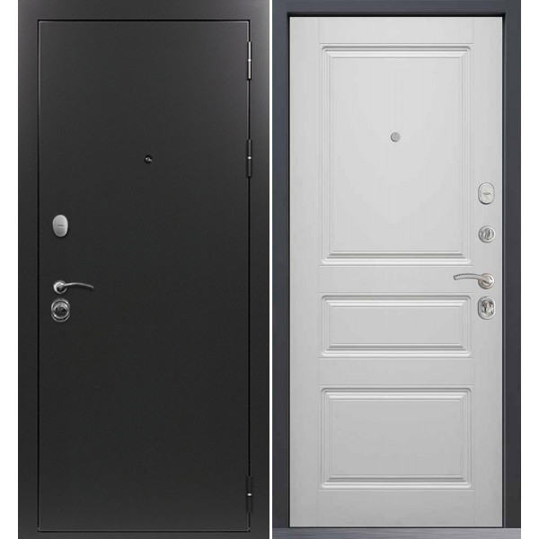 Входная дверь Command Doors Патриот графит 02 Белый Матовый