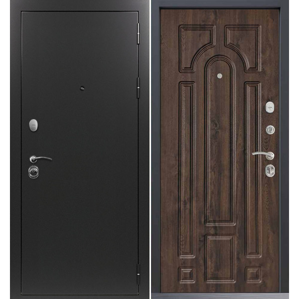 Входная дверь Command Doors Патриот графит 17.02 Темный Дуб