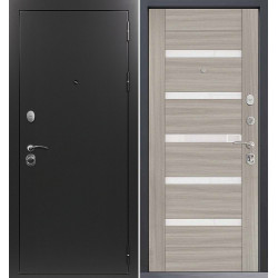 Входная дверь Command Doors Патриот графит 18SP Белая Лиственница