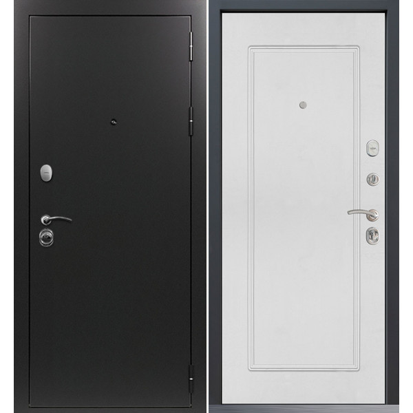 Входная дверь Command Doors Патриот графит 38.02 Белый матовый