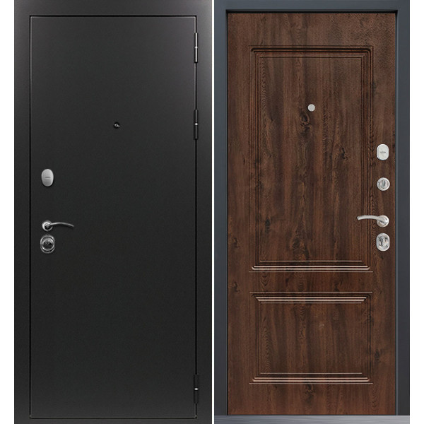 Входная дверь Command Doors Патриот графит 61 Темный дуб