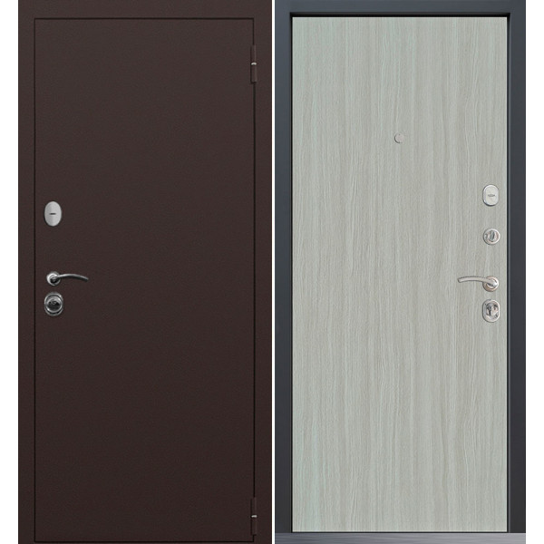 Входная дверь Command Doors Патриот медный антик 00 Белая лиственница