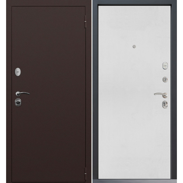 Входная дверь Command Doors Патриот медный антик 00 Белый матовый