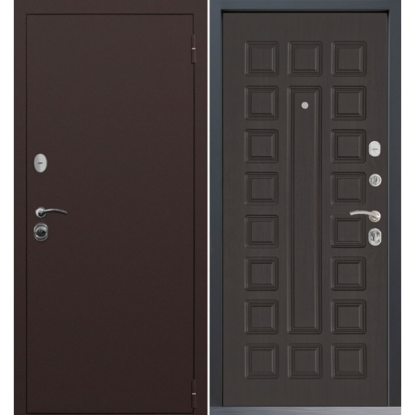 Входная дверь Command Doors Патриот медный антик 01 Венге