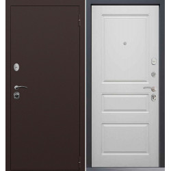 Входная дверь Command Doors Патриот медный антик 02 Белый Матовый