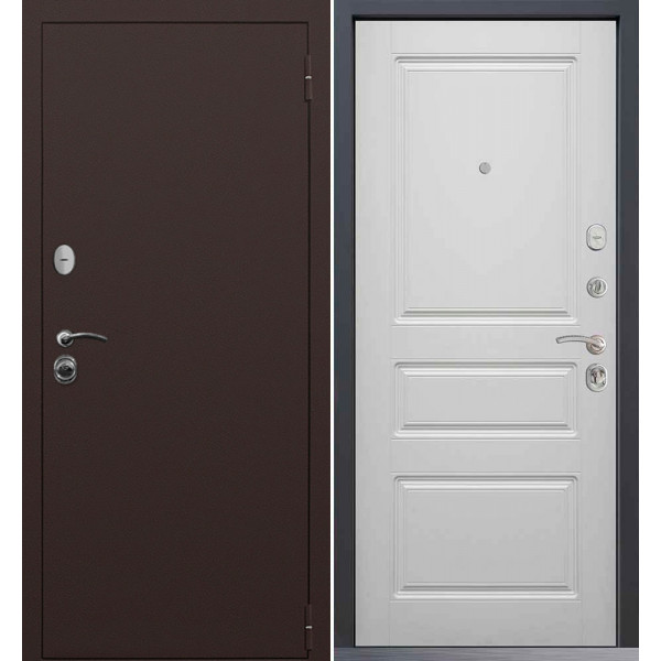 Входная дверь Command Doors Патриот медный антик 02 Белый Матовый