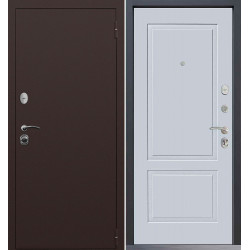 Входная дверь Command Doors Патриот медный антик 05 Белый матовый