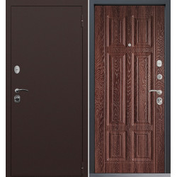 Входная дверь Command Doors Патриот медный антик 15 Дуб коньяк
