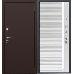 Входная дверь Command Doors Патриот медный антик 30Б белый матовый