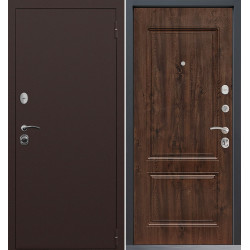 Входная дверь Command Doors Патриот медный антик 61 Темный дуб