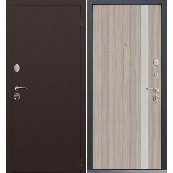 Входная дверь Command Doors Патриот медный антик 6S Белая Лиственница