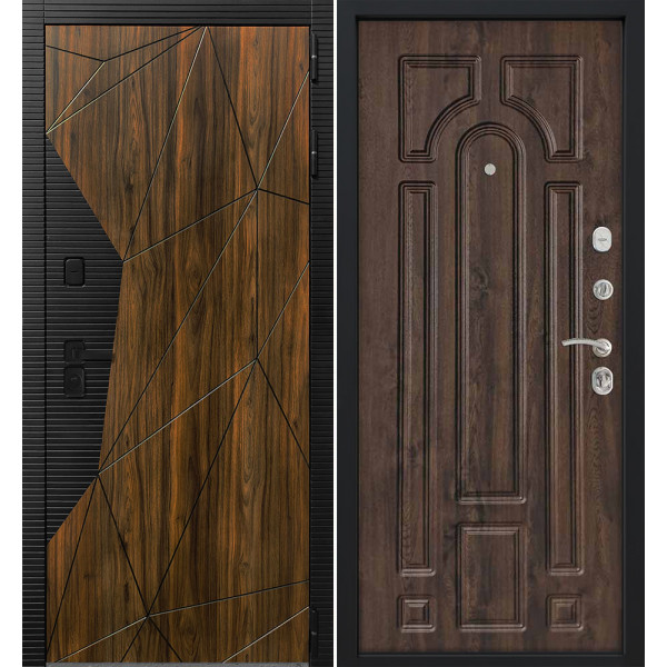 Входная дверь Command Doors Shellwood 17.02 Темный Дуб