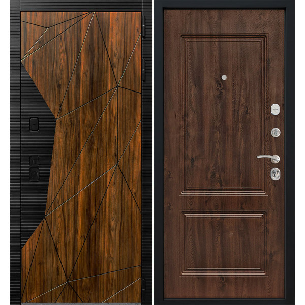 Входная дверь Command Doors Shellwood 61 Темный дуб