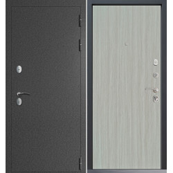 Входная дверь Command Doors Сибирь термо графит букле 00 Белая лиственница