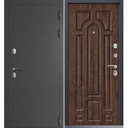 Входная дверь Command Doors Сибирь термо графит букле 17.02 Темный Дуб