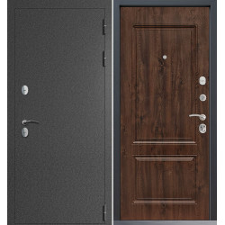 Входная дверь Command Doors Сибирь термо графит букле 61 Темный дуб