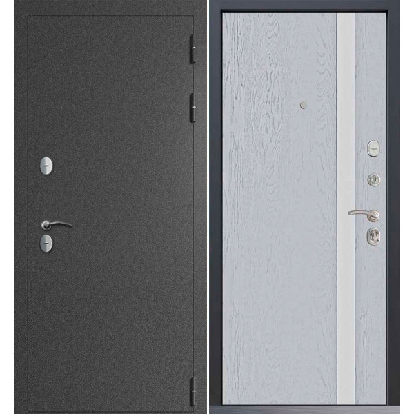 Входная дверь Command Doors Сибирь термо графит букле 6S Альберо Браш