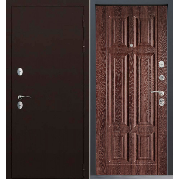 Входная дверь Command Doors Сибирь термо 15 Дуб коньяк