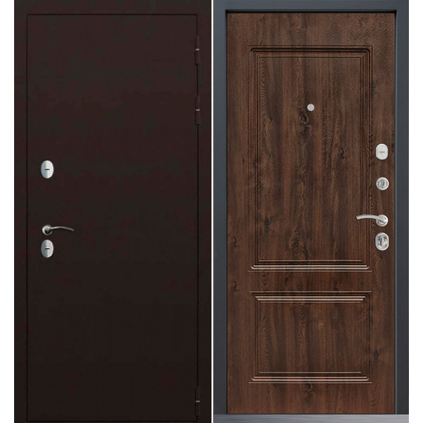 Входная дверь Command Doors Сибирь термо 61 Темный дуб