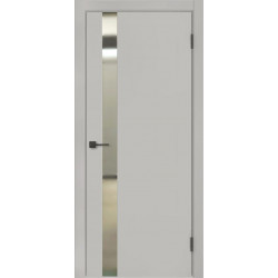 Межкомнатная дверь Ульяновские двери ДП-46 (Gray Silk) Зеркало графит, gray silk