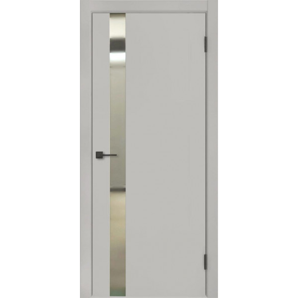 Межкомнатная дверь Ульяновские двери ДП-46 (Gray Silk) Зеркало графит, gray silk